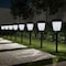 Nature Spring Set of 8 Solar Path 16-inch Stainless Steel Outdoor Stake Lighting for Garden, Landscape (Black) 282370VAW - alternate 1
